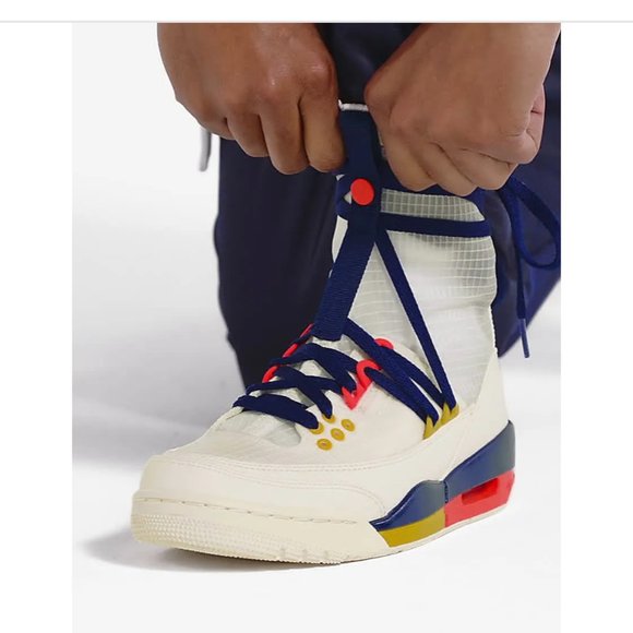 Women's Air Jordan 3 RTR EXP Lite 'Sail Blue Void' Sneaker - Picture 7 of 8